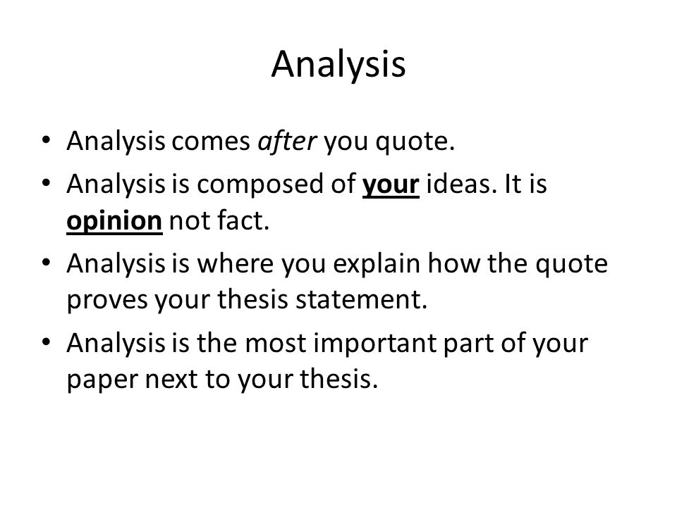 the thesis statement of a literary analysis explains